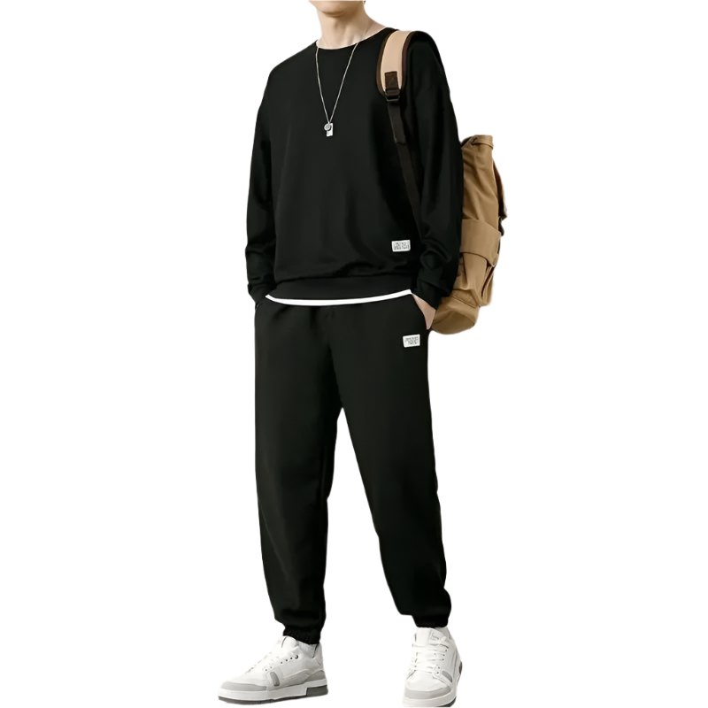 Men's Waffle Knit Jogger Set