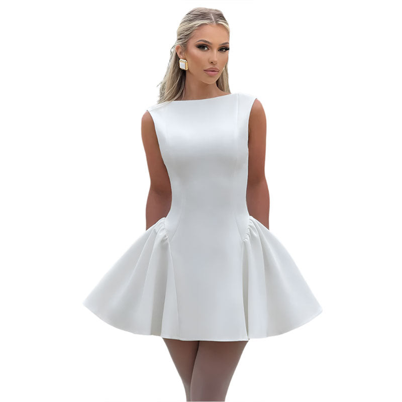 Women's Backless Mini A-Line Dress