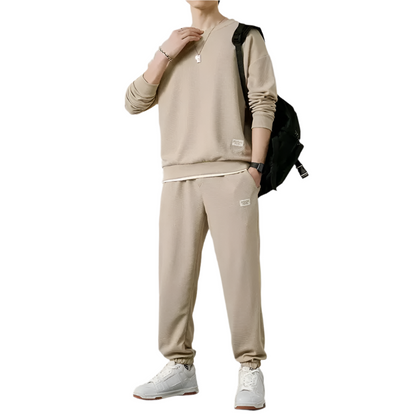 Men's Waffle Knit Jogger Set