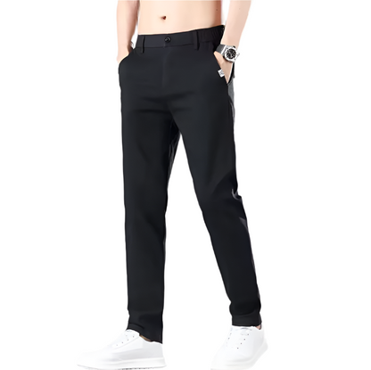 Slim-Fit Stretch Cotton Pants