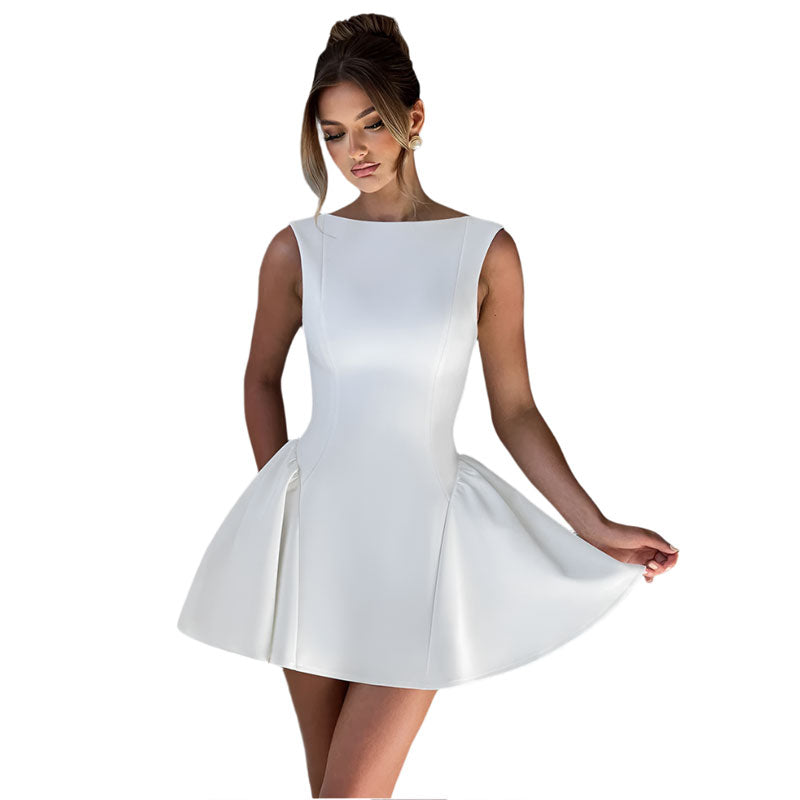 Women's Backless Mini A-Line Dress