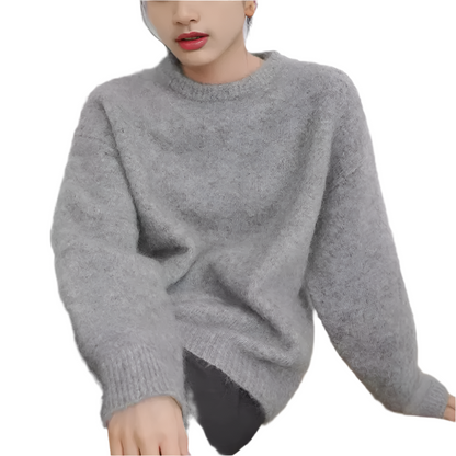 Casual Loose-Fit Knit Pullover Sweater