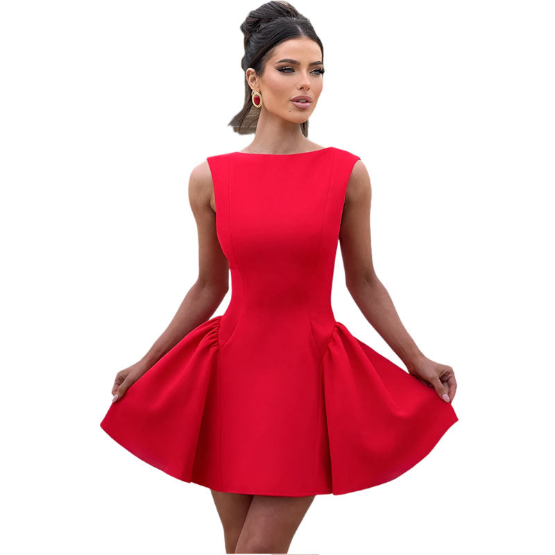 Women's Backless Mini A-Line Dress